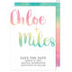 Rainbow Watercolor Save The Date Cards Image 4 of 5